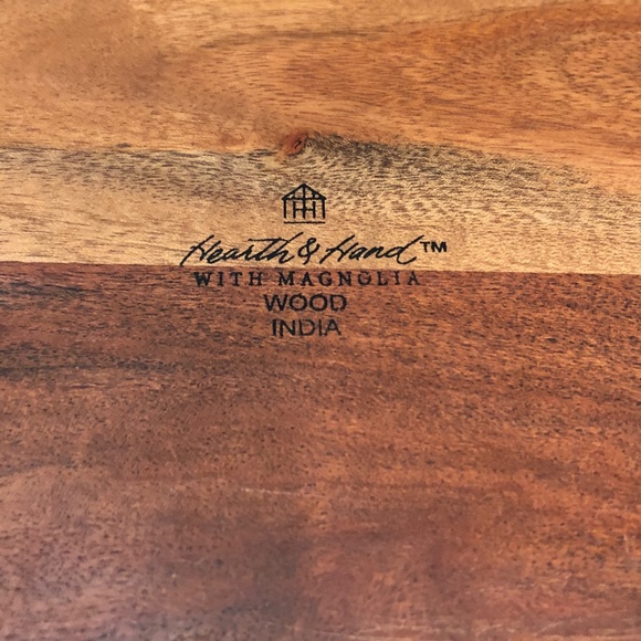 Hearth & Hand with Magnolia Wood Dozen Egg Tray Gold Metal Handles Easter Spring - Picture 10 of 10